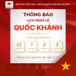 Thông báo Lịch nghỉ lễ Quốc khánh 02/9/2024